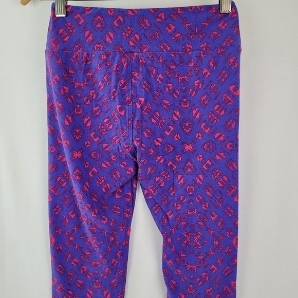 NWT LuLaRoe Simply Comfortable Purple and Pink Pants One Size See Measurements - Picture 5 of 10
